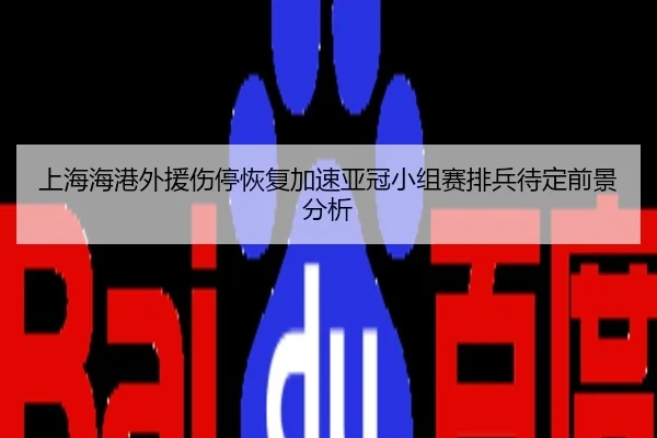 上海海港外援伤停恢复加速亚冠小组赛排兵待定前景分析